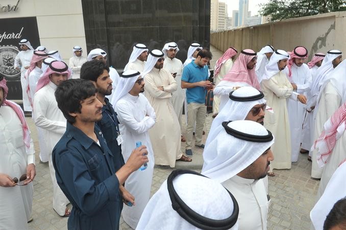 المعتصمون احتشدوا للمطالبة بحقوقهم	اسامة ابوعطية﻿