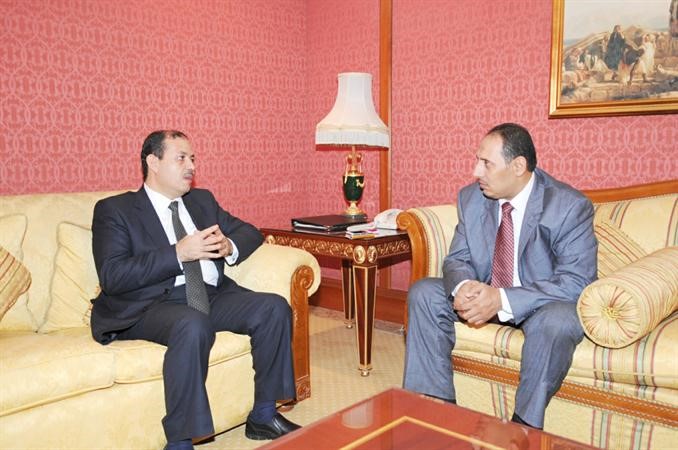  وزير الاعلام المصري خلال حواره مع الزميل اسامة ابوالسعود