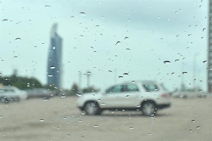 امطار متفرقة سقطت امس	 اسامة ابو عطية﻿