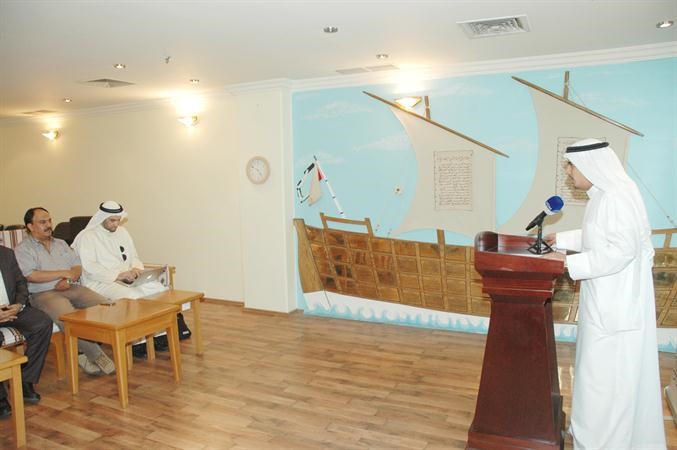 عبدالله الانبعي في حديثه خلال المؤتمر الصحافي﻿