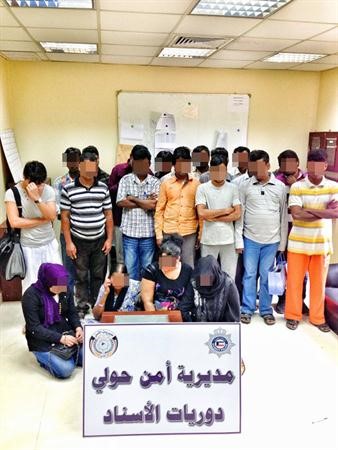 الاوكار المشبوهة حصيلتها نساء ورجال وسماسرة اسيويون