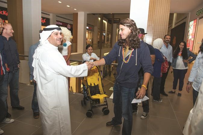 خالد المطوع ومحمد ندى خلال الحفل