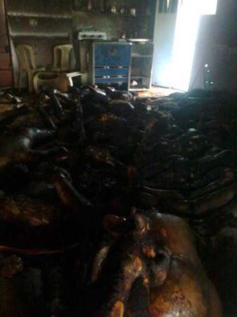 صور جديدة بثها ناشطون لجثث قالوا ان قوات النظام والشبيحة احرقتها في بانياس
