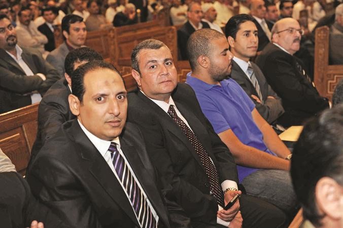 الزميل اسامة ابو السعود والمستشار بالسفارة المصرية عماد زكي
