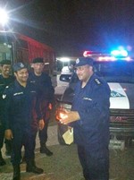 العقيد المطيري مع رجال الامن اثناء الحملة﻿