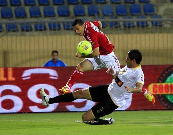 مهاجم الاهلي احمد عبدالظاهر تالق امام البنزرتي 