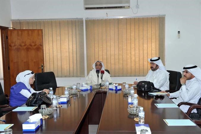 براك الصبيح خلال المؤتمر الصحافي﻿