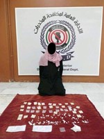 الاسيوية وامامها المضبوطات﻿