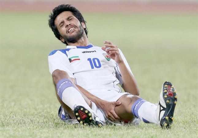 محمد سعد تعرض للاصابة في مواجهة الكويت﻿