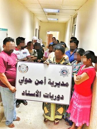الموقوفون في حملة مديرية امن حولي﻿