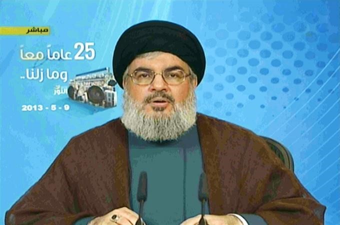 امين عام حزب الله السيد حسن نصرالله خلال خطابه بالذكرى الـ25 لانطلاق اذاعة النور ﻿