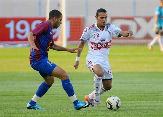 حازم امام في لقاء سابق للزمالك مع بتروجيت