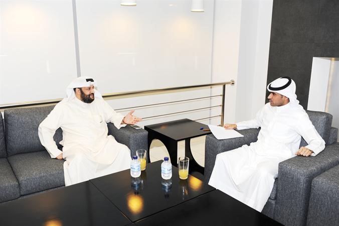 الشمري في حديث مع الزميل يحيى حميدان	هاني الشمري﻿