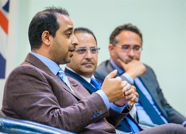 الشيخ محمد العبدالله ومحمد الشايع وعبدالعزيز الياقوت