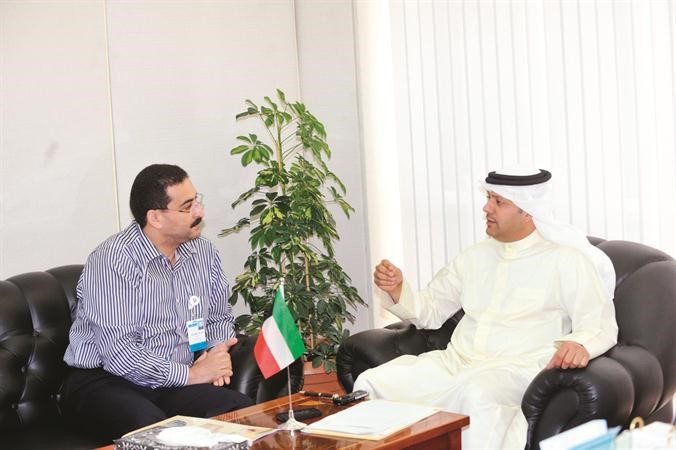 الكندري متحدثا للزميل سامح عبدالحفيظ