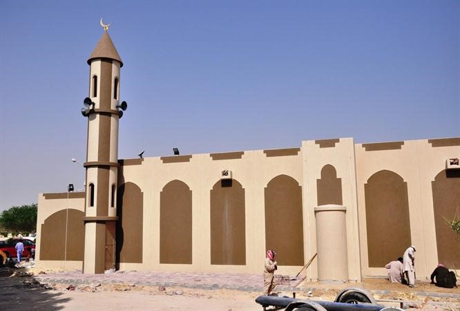 اللمسات الاخيرة على مصلى الواحة﻿