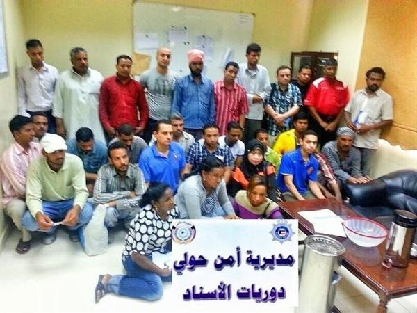 الموقوفون في اخر حملات محافظة حولي