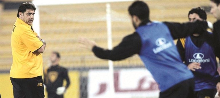 المدرب محمد ابراهيم يضع اللمسات الاخيرة قبل مواجهة فنجاء ﻿