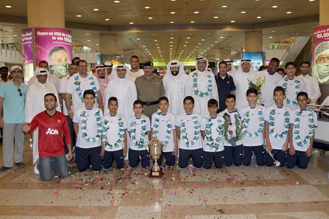 وفد منتخب الميني باسكت عائدا من المغرب