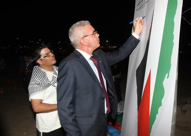 السفير طهبوب يسجل كلمة في ذكرى النكبة