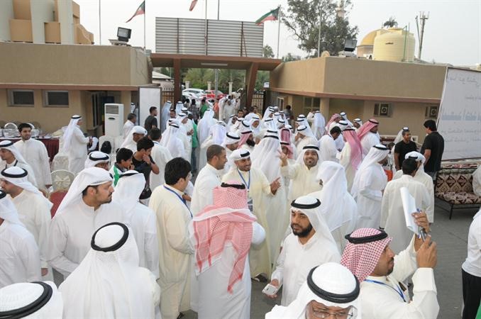 جانب من الحضور في الانتخابات