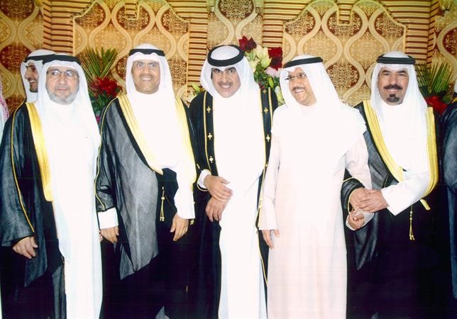 السفير جمال النصافي والشيخ نواف الصباح يهنئان
