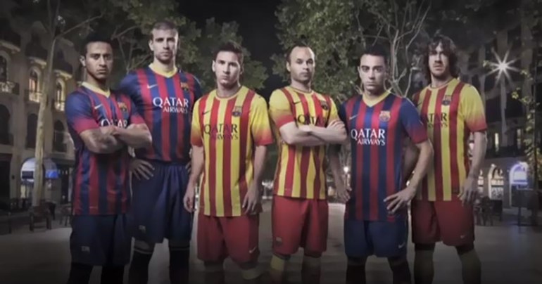 بالفيديو.. الإعلان الرسمي للاعبي برشلونة وهم يرتدون القميص الجديد