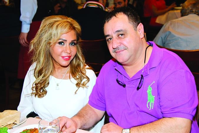 المخرج مؤمن الملا والفنانة مها المصري في الحفل