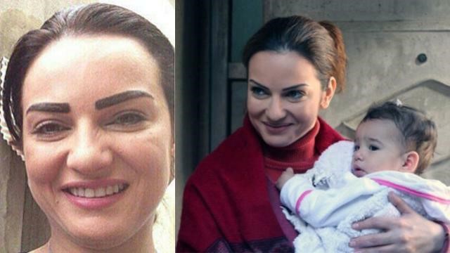 صفاء سلطان وحواجبها العريضة في المسلسل