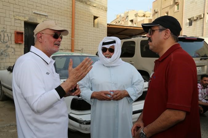 الفريقان الفهد والشيخ النواف والعميد ماضي اشرفوا على الحملة