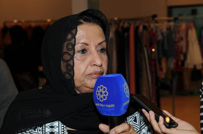 دلال الرومي متحدثة في افتتاح المعرض