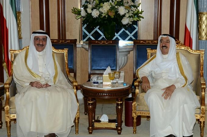 صاحب السمو الامير الشيخ صباح الاحمد خلال لقائه هاني حسين