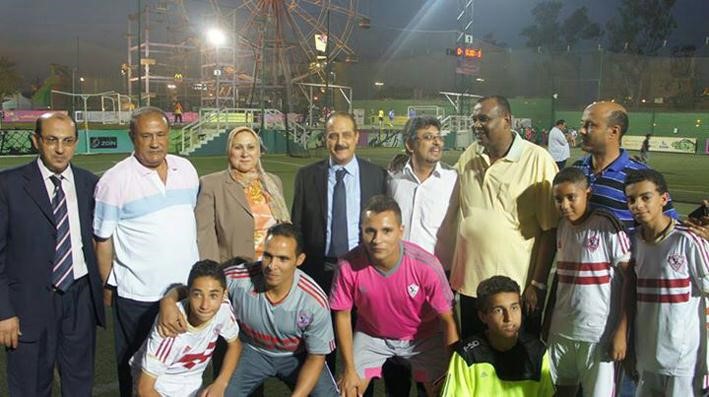 ابراهيم يوسف مع مسؤولي اكاديمية الزمالك﻿