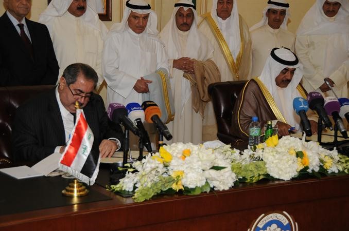 الشيخ صباح الخالد وهوشيار زيباري يوقعان مذكرتي التفاهم