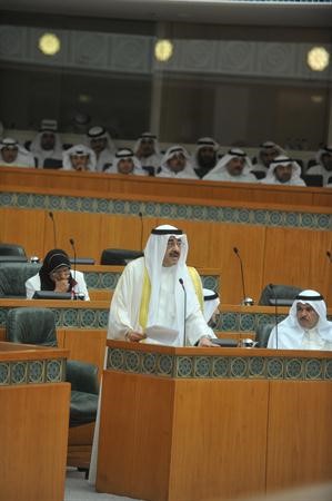 الشيخ احمد الحمود يلقي بيانه في الجلسة