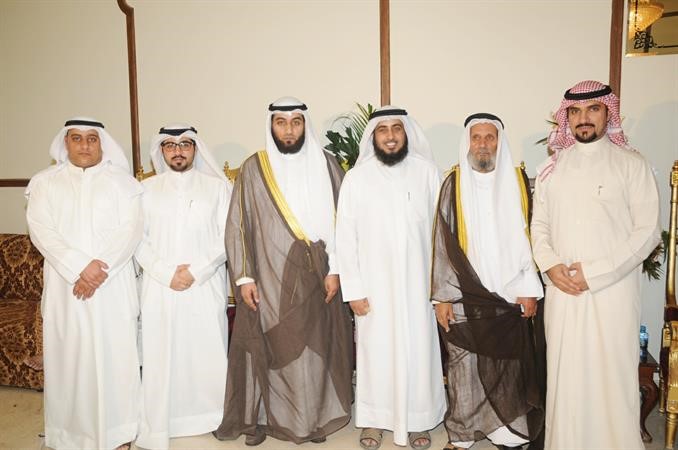 سعود الجديع وفهد الجنفاوي وعادل الديحاني وخالد الديحاني مع دفهد الديحاني