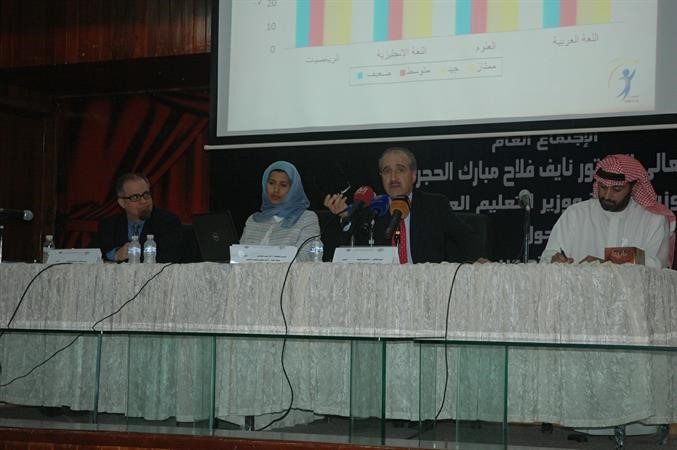 درضا الخياط متحدثا بمشاركة ممثل البنك الدولي