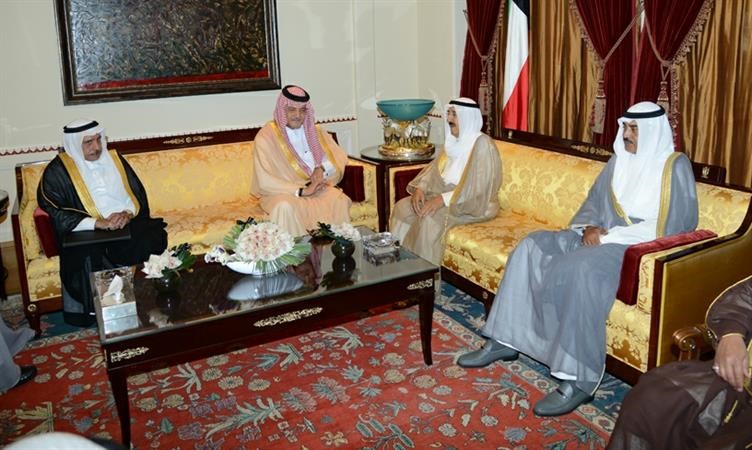 صاحب السمو الامير الشيخ صباح الاحمد مستقبلا صاحب السمو الملكي الامير سعود الفيصل
