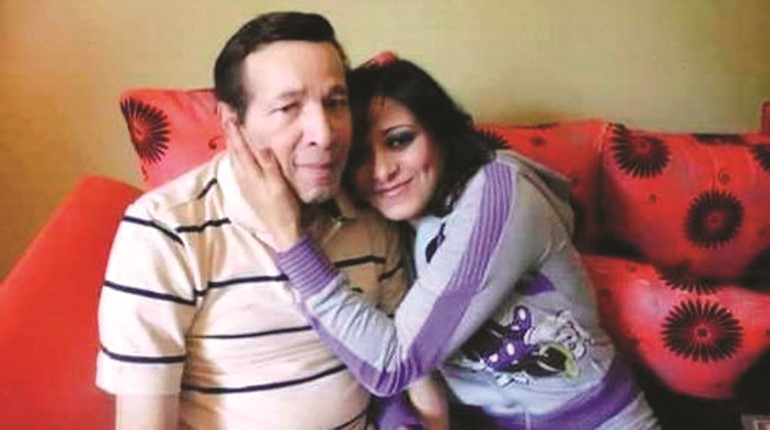 سعيد صالح مع زوجته شيماء فرغلي