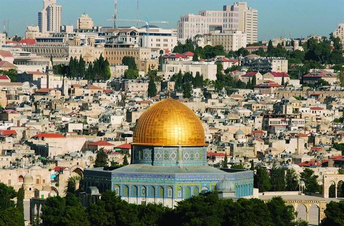 A general view of the Dome of the Rock Mosque and the city of Jerusalem is seen Tuesday June 5 2007 Palestinians and Israelis marked the 40th anniversary Tuesday of the start of the Six Day War with both sides still chasing an elusive peaceIn the 1967 fighting Israel seized the West Bank and part of Jerusalem from Jordan and the Gaza Strip