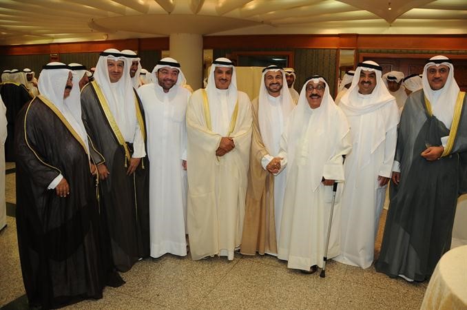 مسالم الاذينة والشيخ خالد البدر وشادي الخليج ودفاضل صفر وحسين الحريتي والزميل يوسف خالد المرزوق ودبدر الشريعان
