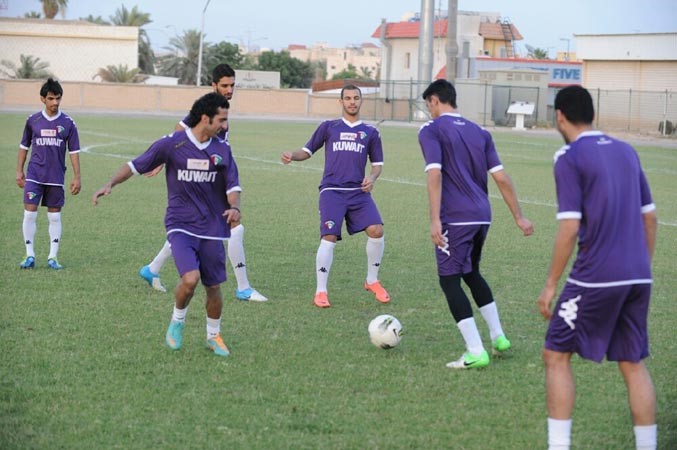 جانب من تدريبات الازرق	