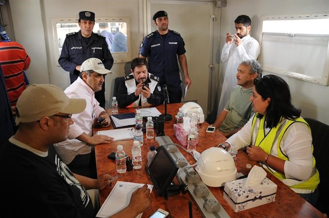 غرفة العمليات بالموقع بقيادة اللواء يوسف الانصاري