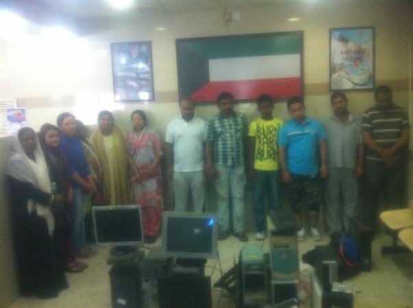 الموقوفون في حملة مديرية الفروانية ووزارة المواصلات