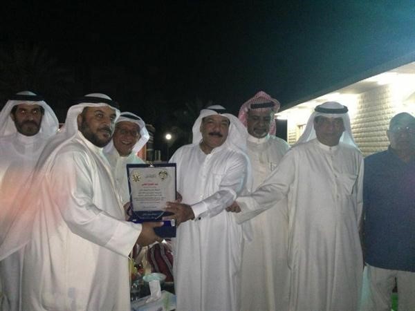 اللواء العلي خلال تكريمه