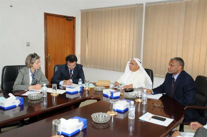 براك الصبيح خلال اللقاء مع وفد الفاو