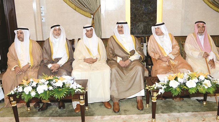 السفير احمد فهد الفهد وضاري العجران وعلي البراك ودمحمد البصيري وناصر المري