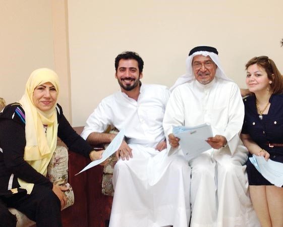 جاسم النبهان ومريم الصالح ومحمد العلوي وابرار المفيدي