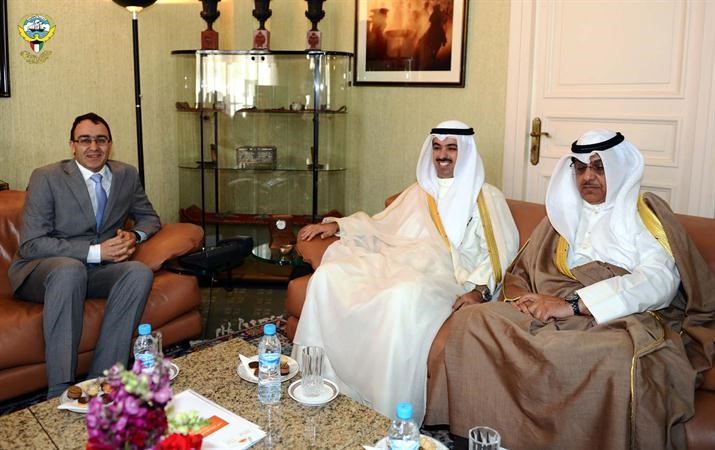 الراشد والخرينج اثناء زيارتهم الى المغرب