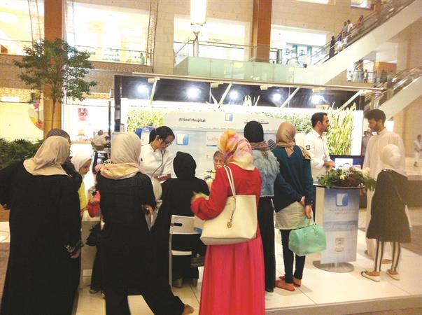 اقبال كبير على جناح مستشفى السيف 